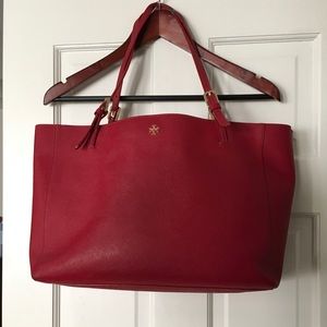 Authentic Tory Burch York Leather Tote